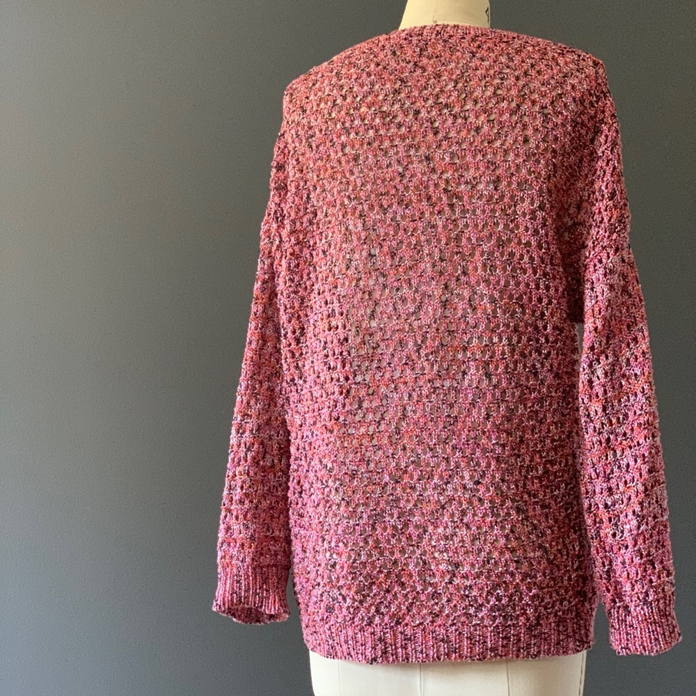 Multi-Color Knit Slouchy Sweater - Picture 3 of 5